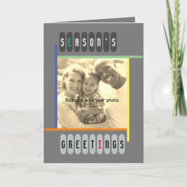 Bauhaus Stil Retro Modern Artsy jul Helgkort