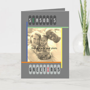 Bauhaus Stil Retro Modern Artsy jul Helgkort