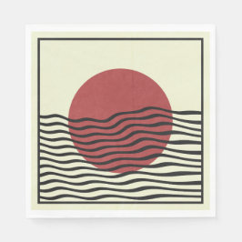 Bauhaus Stil Sunset Pappersservett