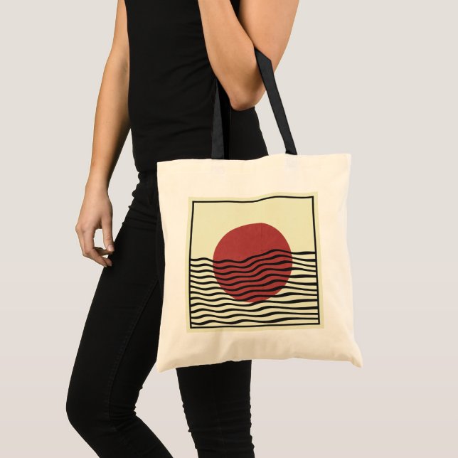 Bauhaus Stil Sunset Tygkasse (Framsida (produkt))