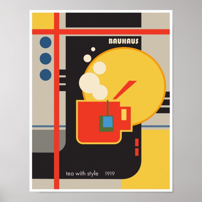 Bauhaus Tea Stil Poster (Framsidan)