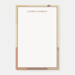 Bauhaus Terracotta Beige Abstrakt Personlig Post-it Block
