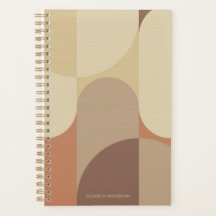 Bauhaus Terrakotta Beige Abstrakt Personlig