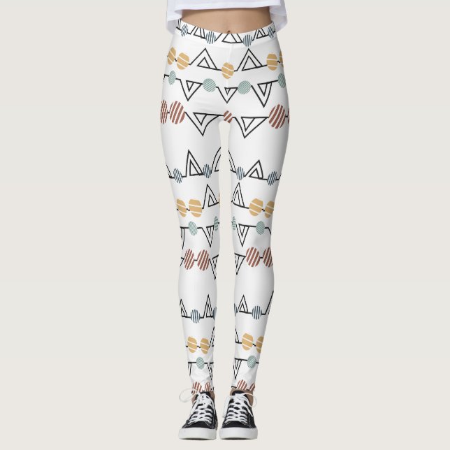 Bauhaus Triangles Leggings (Framsida)