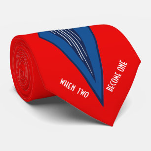 Bauhaus Tuxedo RB Red Bröllop Personlig Slips