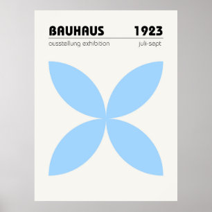 Bauhaus utställning affisch 1923