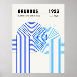 Bauhaus utställning affisch 1923