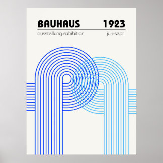 Bauhaus utställning affisch 1923