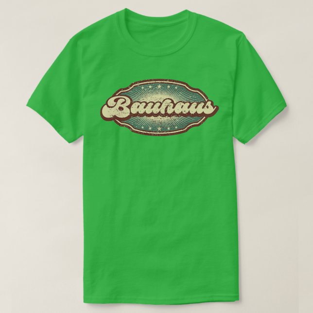 Bauhaus Vintage Badge T Shirt (Design framsida)