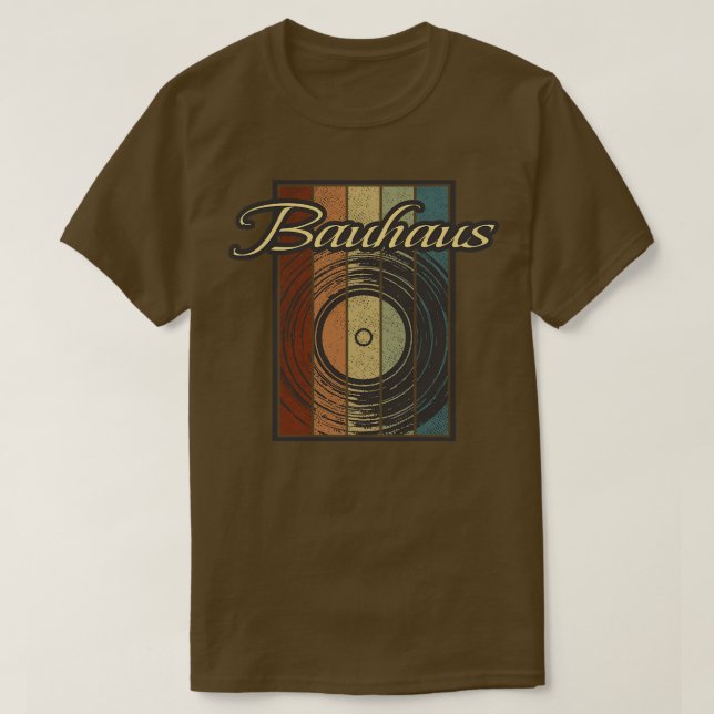 Bauhaus Vynil Silhouette T Shirt (Design framsida)