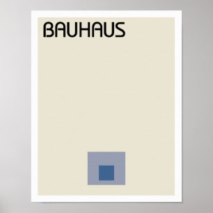 Bauhausminimalisten kvadrerar poster