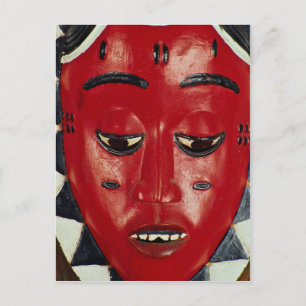 Baule mask, Ivory Kusten Vykort