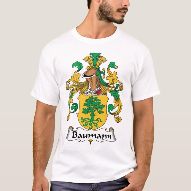 Baumann familjvapensköld t-shirt (Framsida)