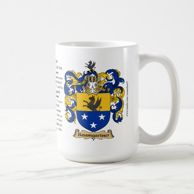 Baumgartner, ursprung, det menande och kaffemugg (Höger)