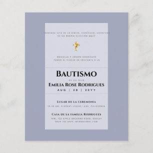 Bautismo Español Católico Moderno Flygblad