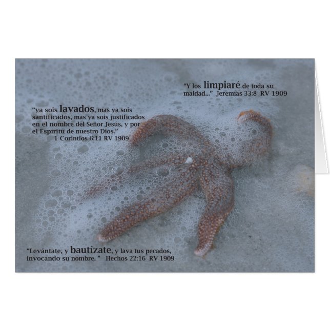 Bautizmo (Carta) Hälsningskort (Framsidan Horizontal)