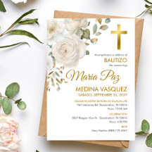 Bautizo Baptism Elegant White Flowers Baptism