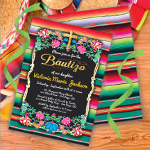 Bautizo Mexican Fiesta Party Guld Glitter kor