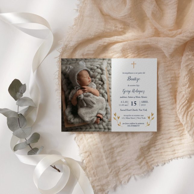 Bautizo Niño inbjudacione De bautizo Niño Baptism Inbjudningar (Skapare uppladdad)