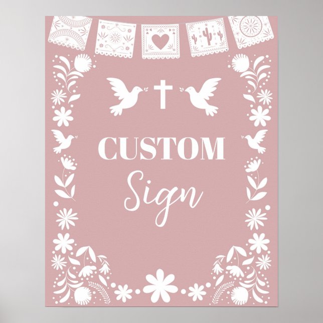 BAUTIZO Rosa Cielito Lindo Poster (Framsidan)