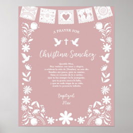 BAUTIZO Rosa Cielito Lindo Poster