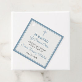 Bautizo y Primer Añito Baptism och första födelsed Gåvor Etiketter