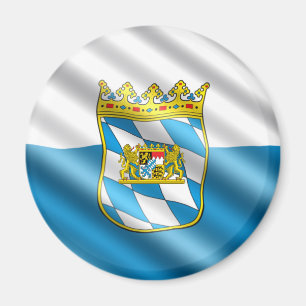 Bavaria flagga magnet