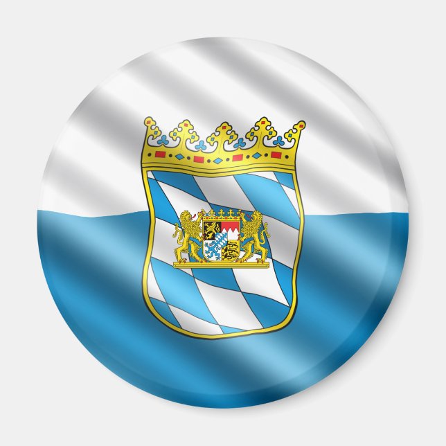Bavaria flagga magnet (Framsidan)