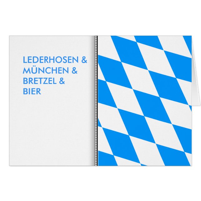 Bavaria minimal hälsningskort (Framsidan Horizontal)