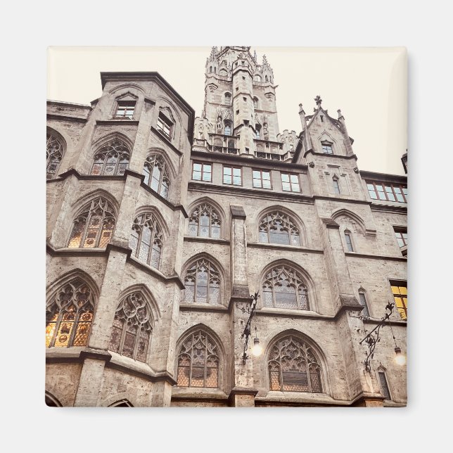 Bavaria Rathaus-Glockenspiel i München, Tyskland Magnet (Framsidan)
