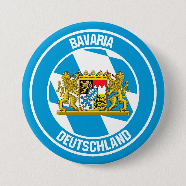 Bavaria Round Emblem Knapp (Framsida)