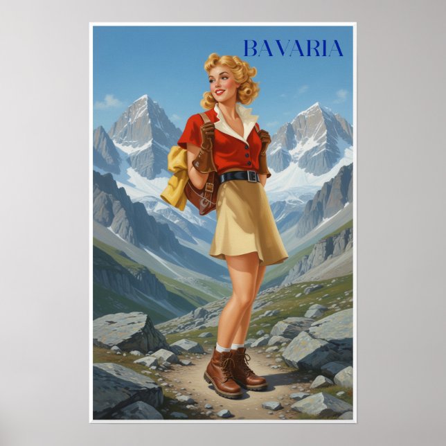 Bavaria, Tyskland Affisch (Framsidan)