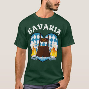 Bavaria Tyskland Beer Bavarian Outfit T Shirt
