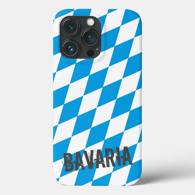 Bavaria Tyskland Diamond Flagga Design (Baksida)
