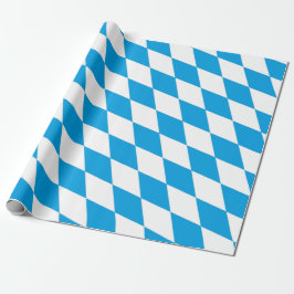 Bavaria Tyskland Diamond Flagga Design Presentpapper