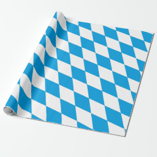 Bavaria Tyskland Diamond Flagga Design Presentpapper