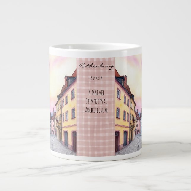 Bavaria Tyskland, en marvel av medeltida arkitektu Jumbo Mugg (Framsidan)