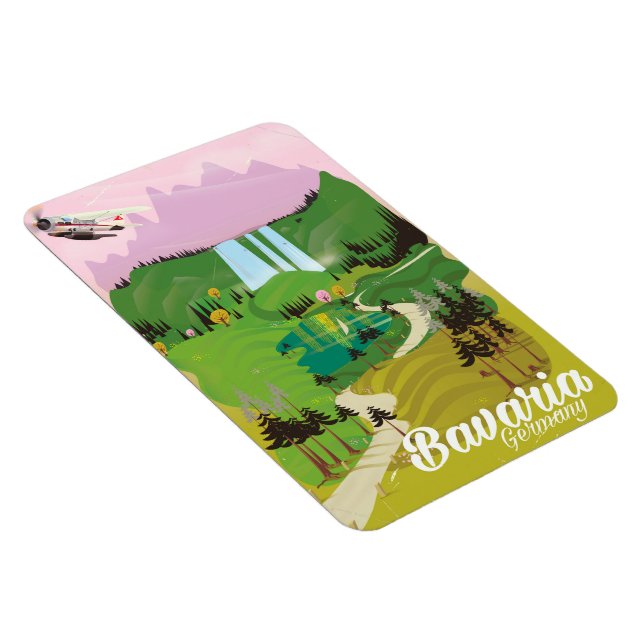 Bavaria - Tysklant landskapsavtryck Magnet (Högersidan)