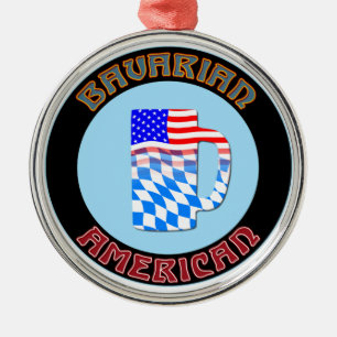 Bavarian American Stein Ornament