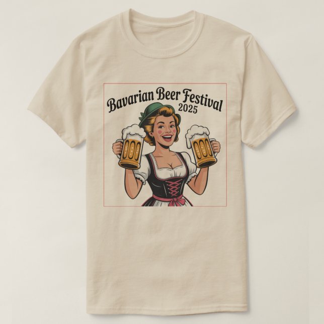 Bavarian Beer Festival T-Shirt - Perfekt för öl (Design framsida)