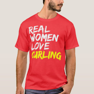 Bavarian Curling Team Real Women Kärlek Curling T Shirt