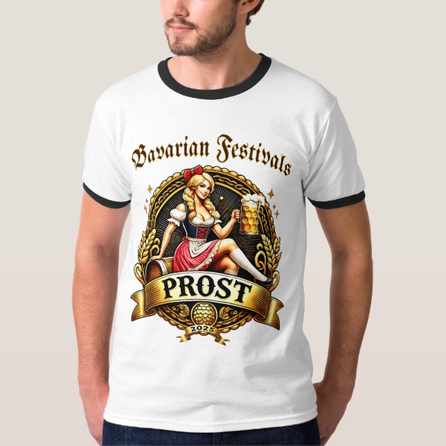 Bavarian Festivals -  Dirndl 2025 T Shirt (Framsida)