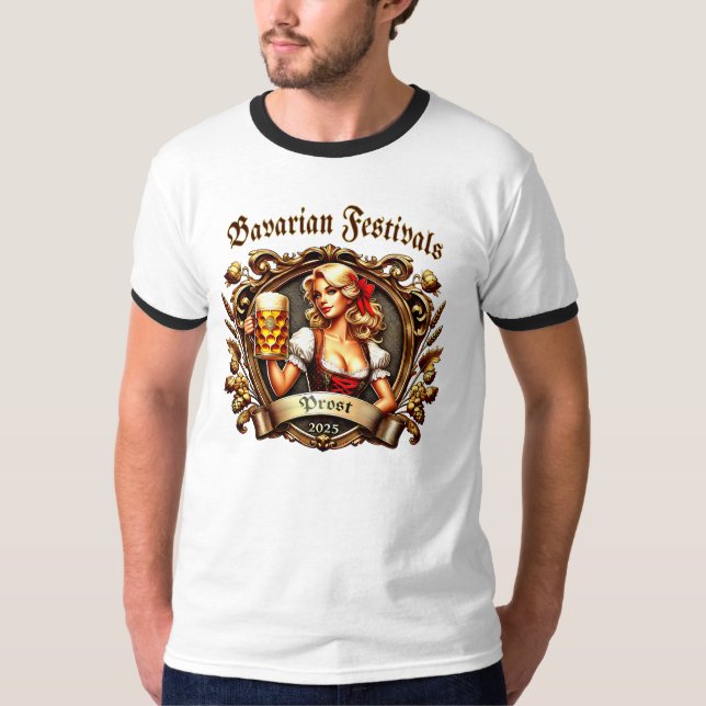Bavarian Festivals - Prost -  Kirchweih 2025 T Shirt (Framsida)