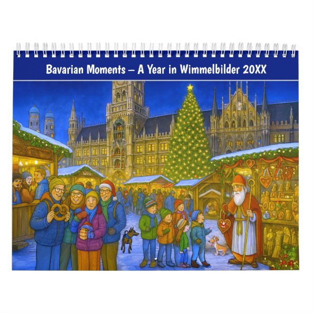Bavarian Moments – A Year in Wimmelbilder Kalender (Omslag)