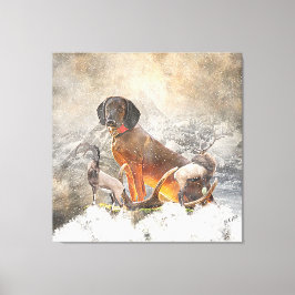 Bavarian Mountain Hound, Art Canvastryck