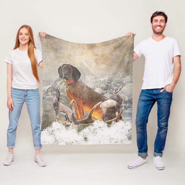 Bavarian Mountain Hound, Art Fleecefilt (På plats)