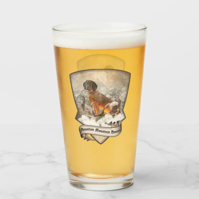 Bavarian Mountain Hound, Art Glaskopp (Baksida fylld)