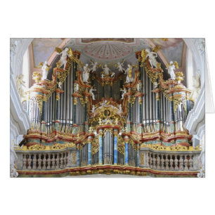 Bavarian pipe organ hälsningskort