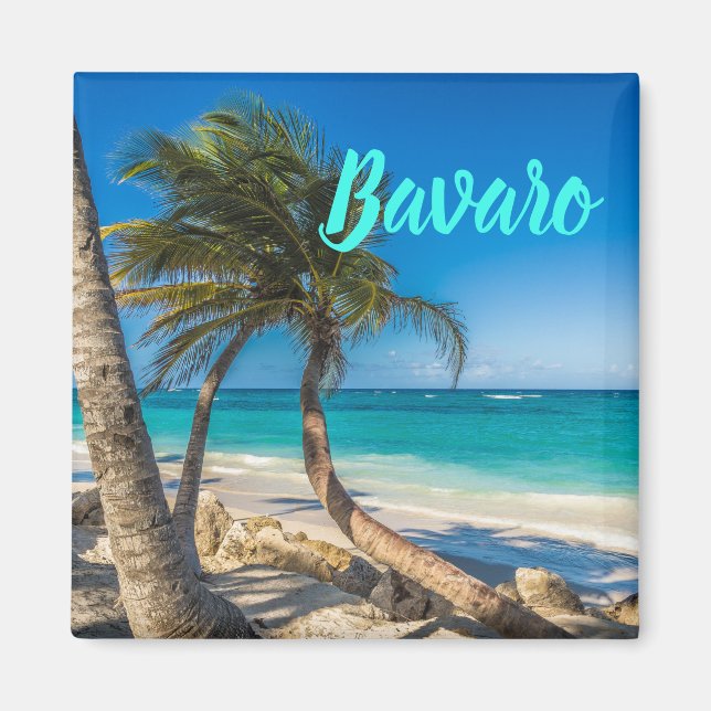Bavaro Beach Domenican Republic-gåva Magnet (Framsidan)