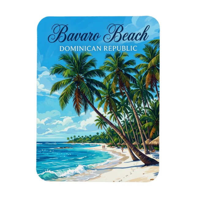 Bavaro Beach Dominikanska Republiken Magnet (Vertikal)